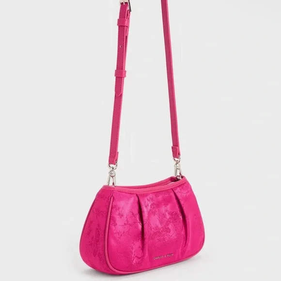 Pink Satin Floral mini bag - Picture 5 of 5